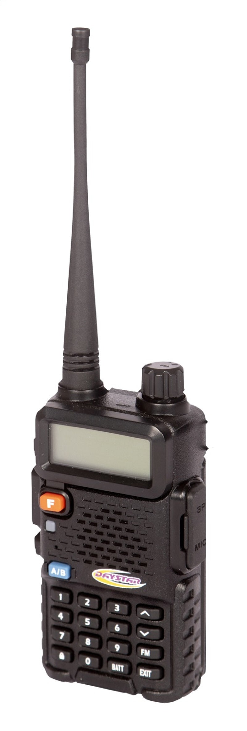 Daystar Handheld 2-Way Radio - 3 Mile Range - Water/Mud Resistant - Plastic - Black