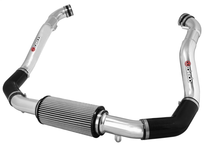 aFe Power Takeda Cold Air Intake - Stage 2 - Reusable Dry Filter - Polished - Nissan V6 - G37