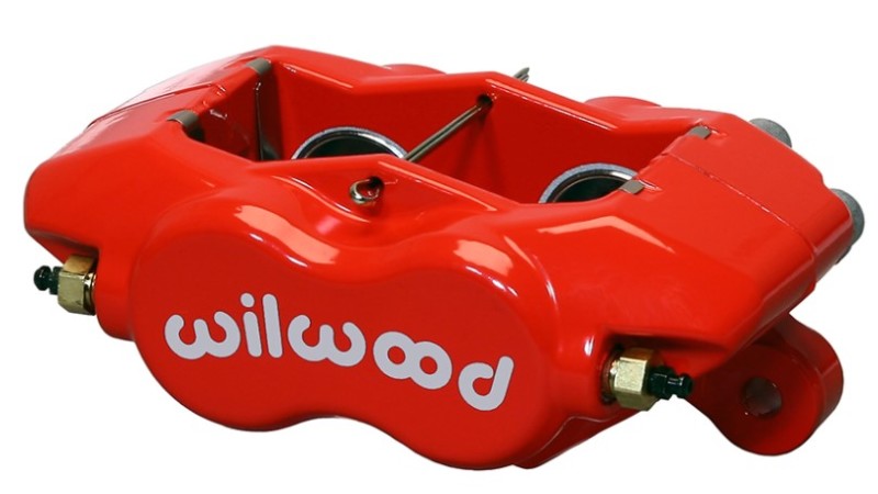 Wilwood Dynalite Brake Caliper - 4 Piston - Aluminum - Red - 13.060" OD x 0.810" Thick Rotor - 5.250" Lug Mount