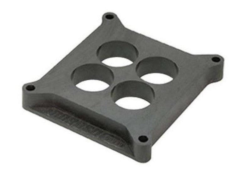 Moroso Plastic 1" 4-Hole Carburator Spacer - Fits Holley® 4150/4160 Bolt Pattern - 4-Hole Plenum Design w/ 1.75" Diameter  Bores