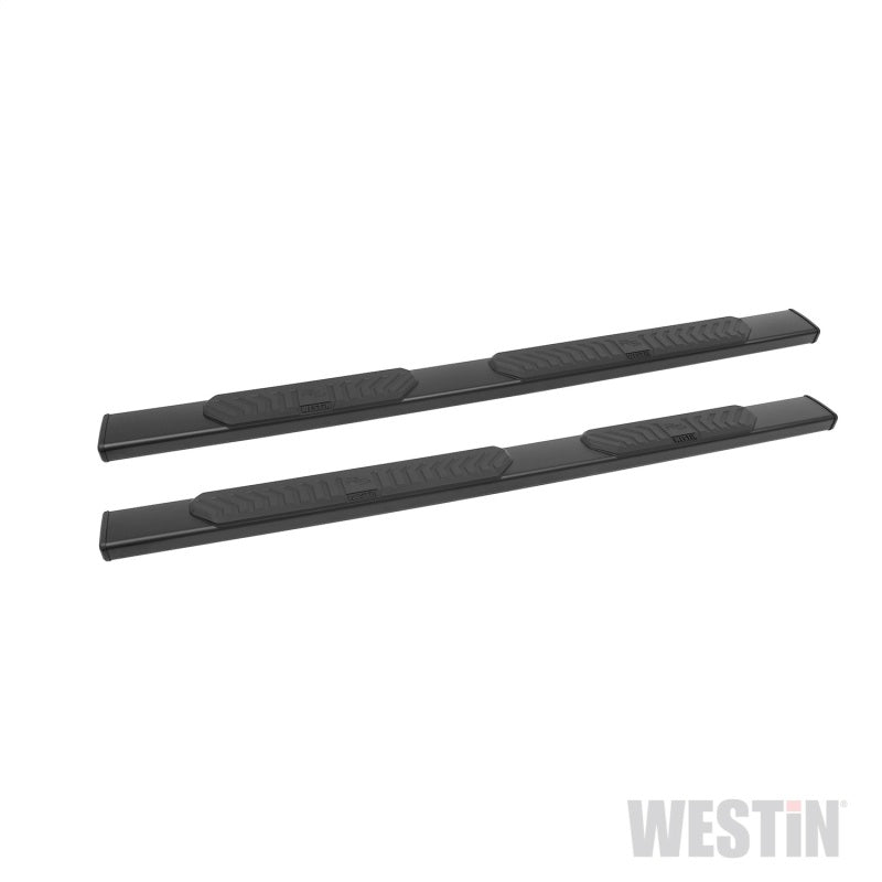 Westin R5 Oval Step Bars - 5 in OD - Black - Ram Fullsize Truck 2009-21 Crew Cab (Pair)