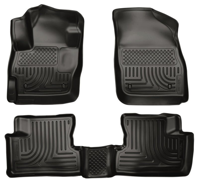 Husky Liners Front/2nd Seat Floor Liner Weatherbeater Plastic Black - Mazda 3 2010-13