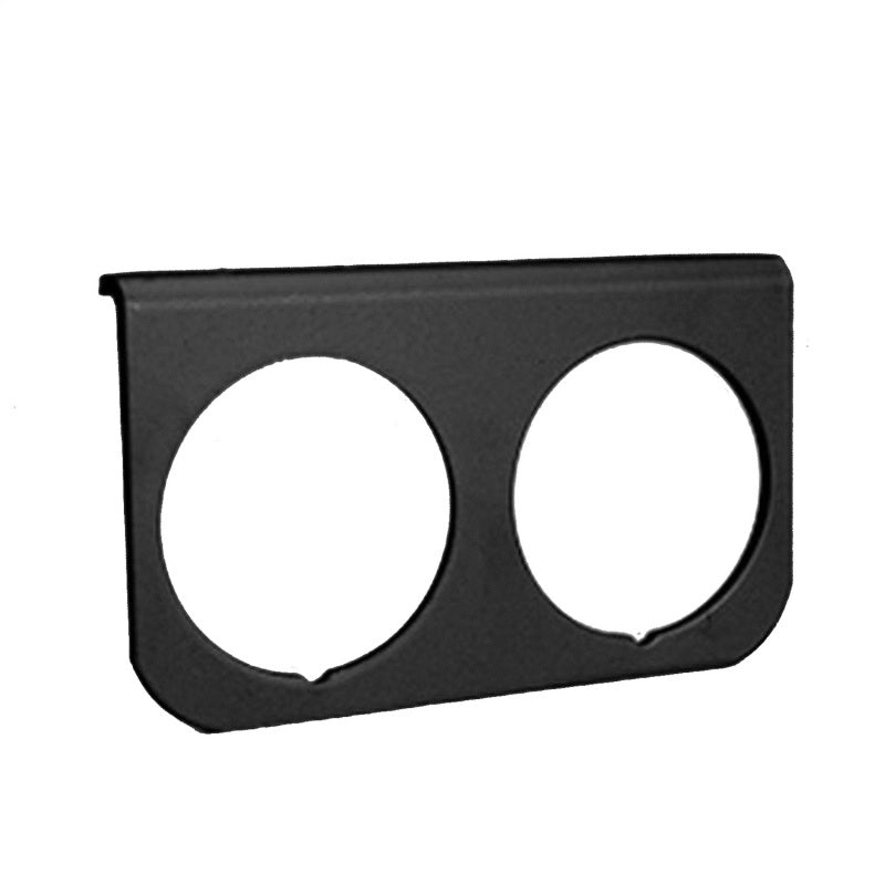 Auto Meter 2-Hole Aluminum Panel - Black