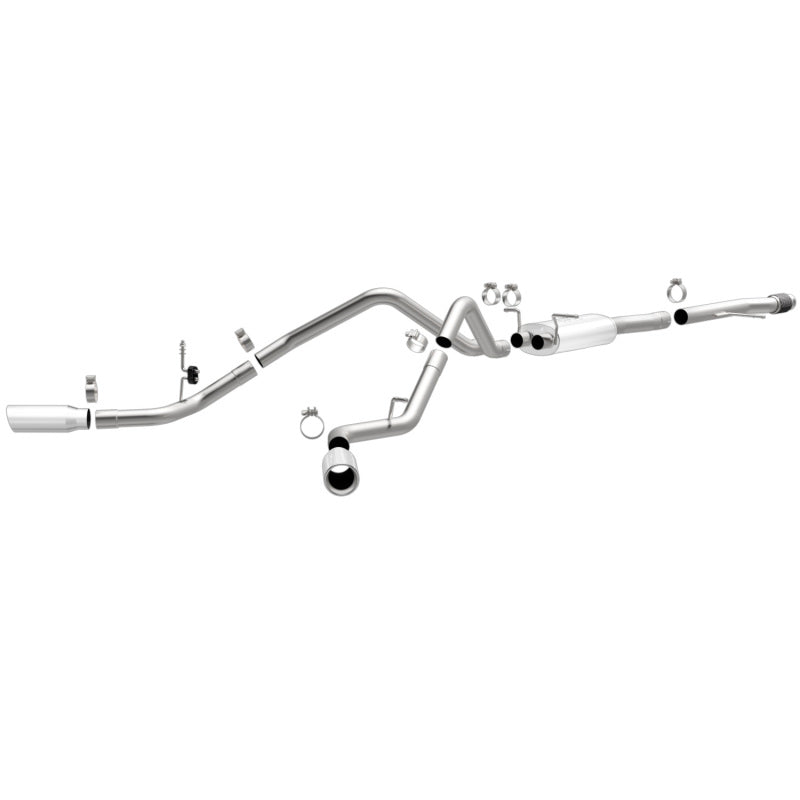 MagnaFlow Chevrolet Truck Silverado 1500 Stainless Cat-Back Performance Exhaust, Dual Split Rear Behind Rear Tires