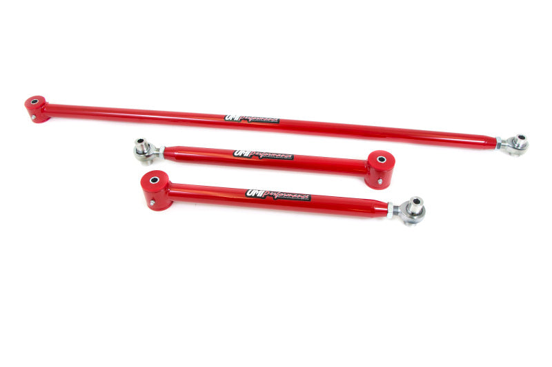 UMI Performance 1982-2002 GM F-Body Single Adjustable Lower Control Arms and Panhard Bar Kit - Red