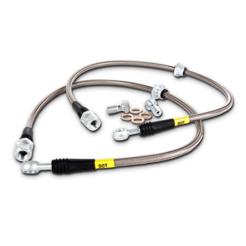 StopTech Braided Stainless Brake Hose - Vinyl Coated - BMW