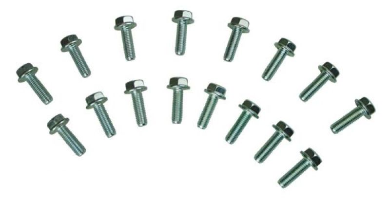 Moroso Header Bolt - 8 mm x 1.25 Thread - 25 mm Long - Hex Head - Ford Modular (Set of 16)