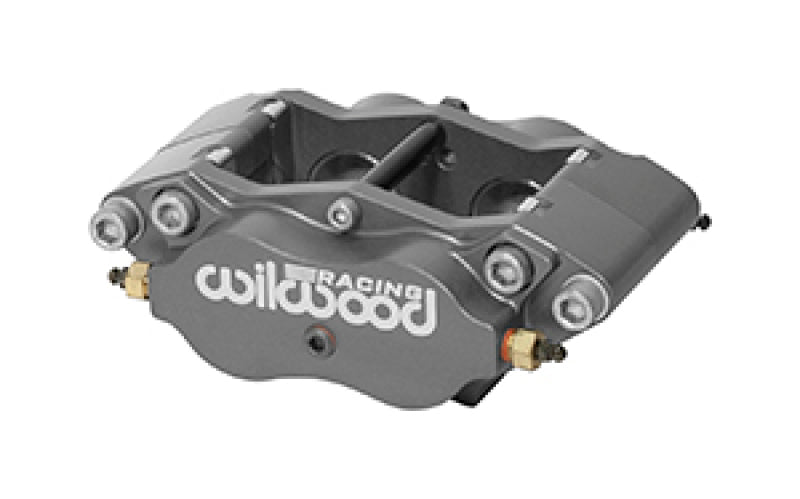 Wilwood Narrow Dynalite Brake Caliper - 4 Piston - Gray - 12.720 in OD x 0.810 in Thick Rotor - 4.75 in Radial Mount