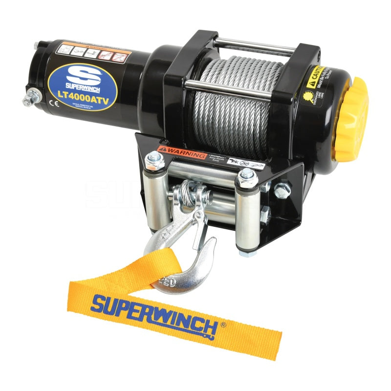 Superwinch LT4000 Winch - 4000 lb Capacity - Roller Fairlead - 12 ft Remote - 3/16 in x 50 ft Steel Rope - 12V