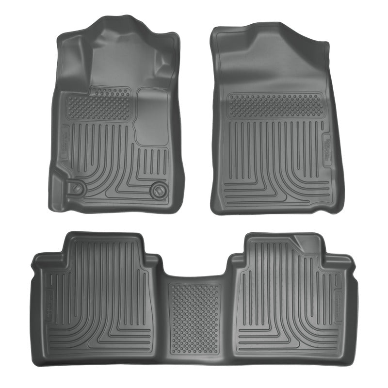 Husky Liners Front/2nd Seat Floor Liner Weatherbeater Plastic Gray - Toyota Camry 2007-11