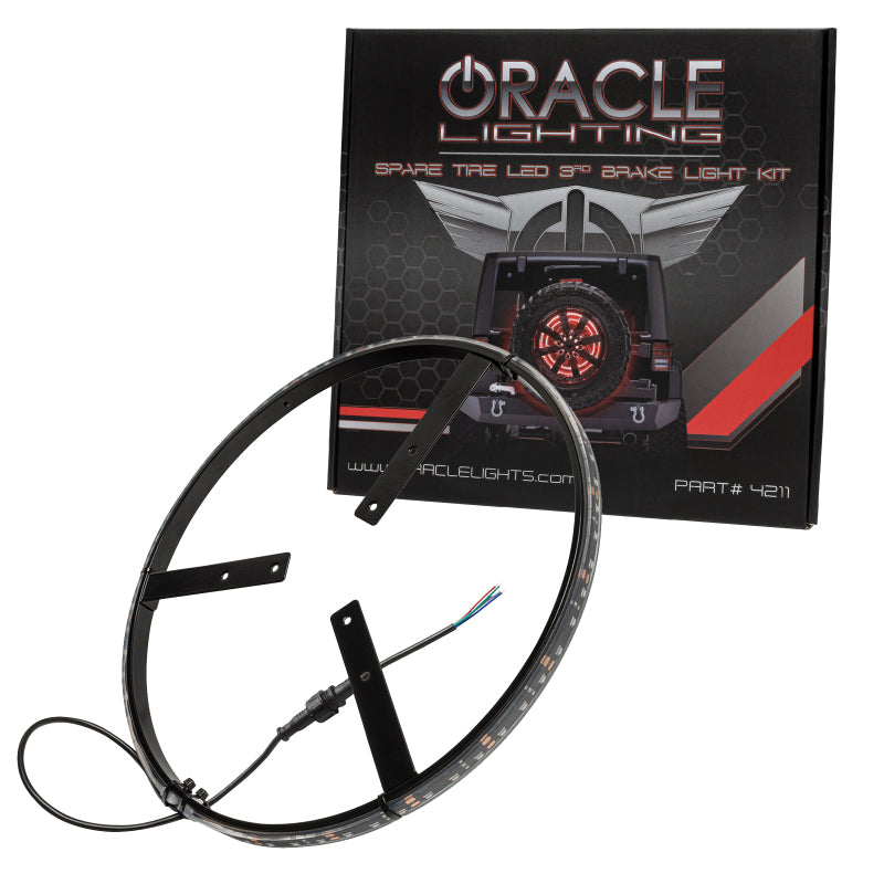 Oracle Lighting LED Lighted Wheel Ring Kit - 15.5 in Diameter - ColorShift - Brake Light - Jeep Wrangler JL 2018-21