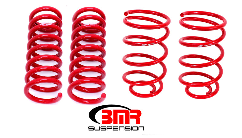 BMR Suspension Lowering Springs - 2" Drop  - Red - 1964-66 GM A-Body