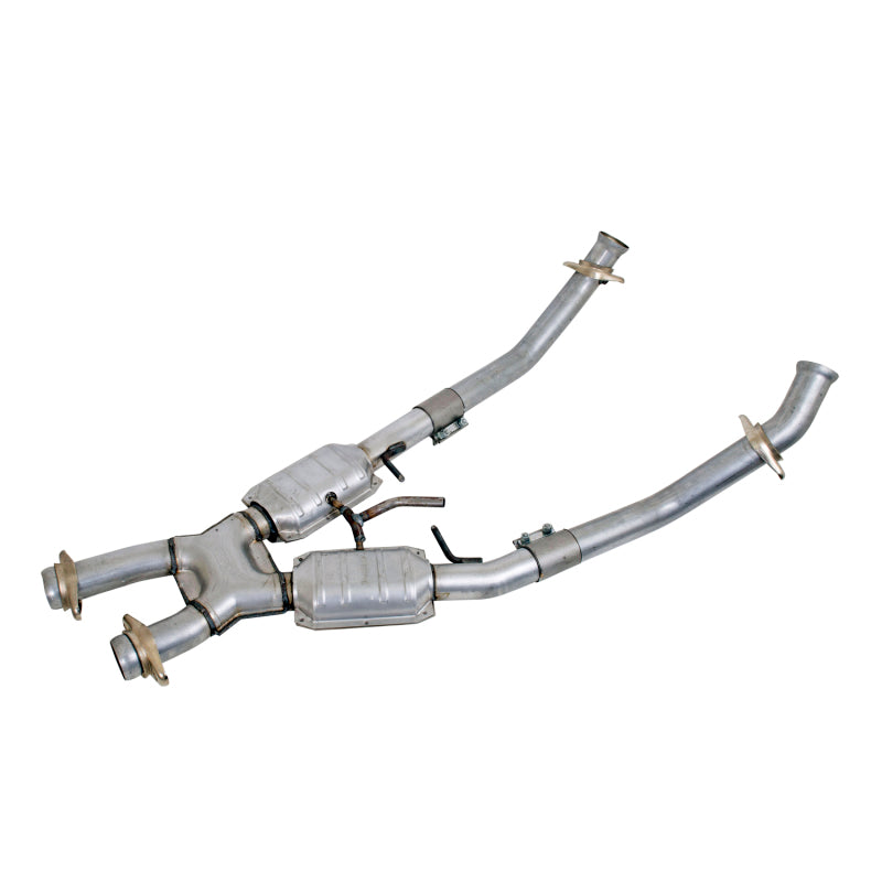 BBK Performance High-Flow Catted Exhaust X-Pipe - 2-1/2 in Diameter - Small Block Ford - Ford Mustang 1986-93