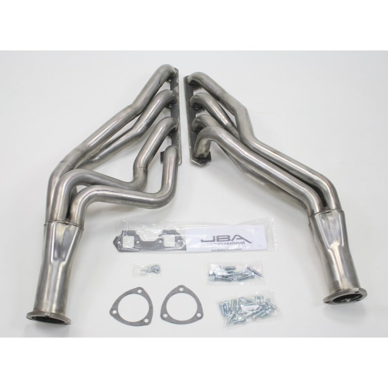 JBA Long Tube Headers - 1-3/4" Primary - 3" Collector - Stainless - Small Block Ford - (Pair)