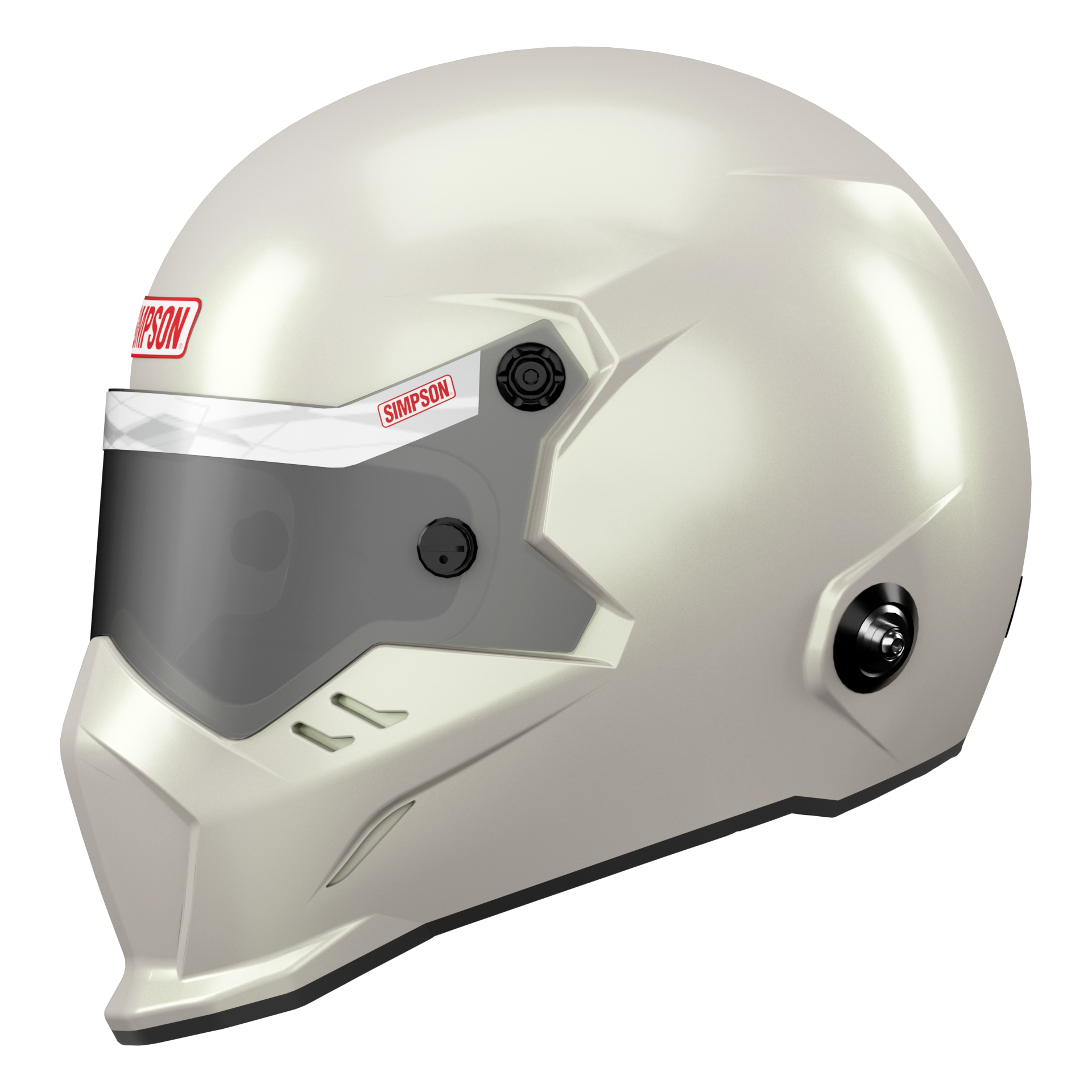 Simpson Kingsnake Helmet - Pearl White