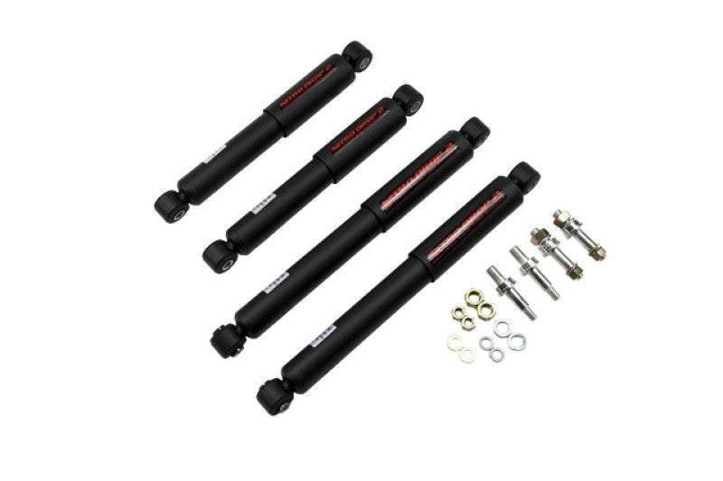 Belltech Nitro Drop 2 Shock - 2 to 6 in Lowered - Twintube - Black - Front/Rear - GM Fullsize SUV/Truck 1978-86