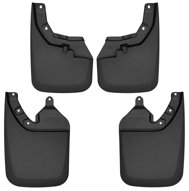 Husky Liners Mud Guards Mud Flap - Front/Rear - Plastic - Black/Textured - Factory Fender Flares