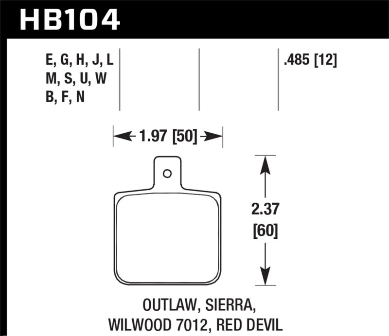 Hawk Performance Dynalite Single, 1000 DTC-30