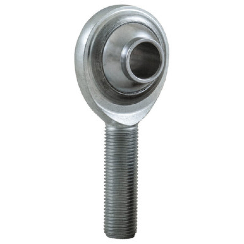 QA1  PCYM Series Rod End - 1/2" Bore - 1/2-20" LH Male Thread - PTFE Lined - High Misalignment - Chromoly - Chromate/Zinc Oxide