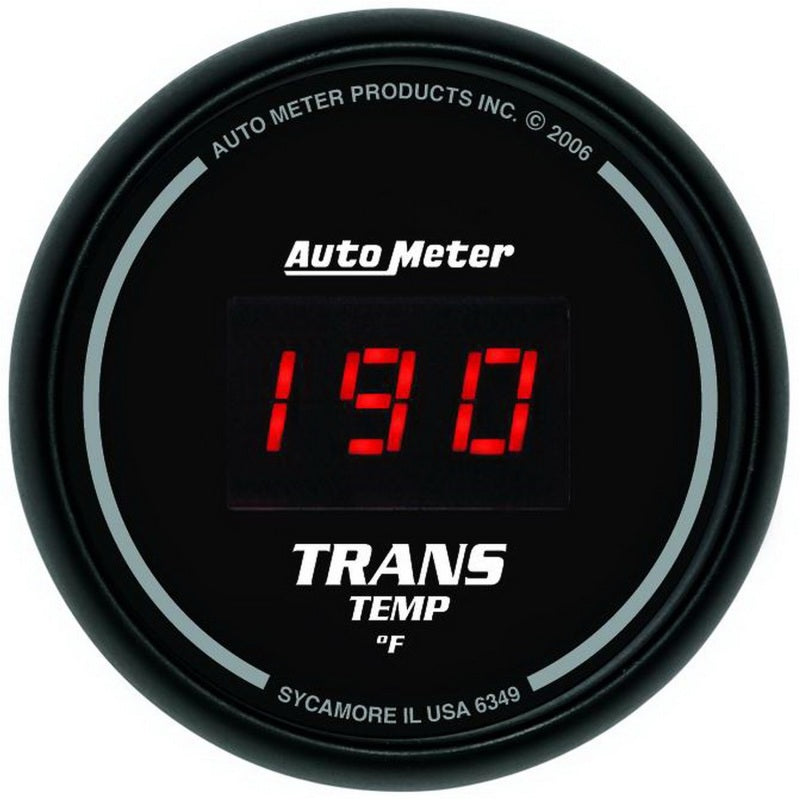 Auto Meter Sport-Comp Digital Transmission Temperature Gauge - 2-1/16 in.