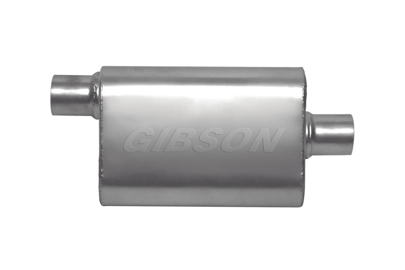 Gibson CFT Superflow Offset/Center Oval Muffler Stainless