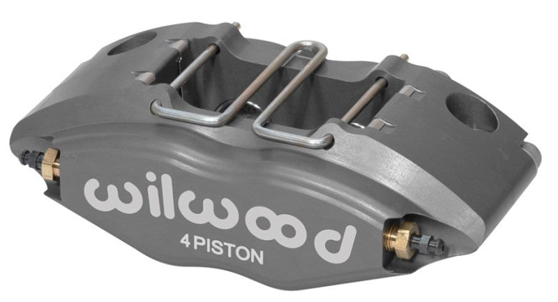 Wilwood Powerlite Brake Caliper - 4 Piston - Gray - 11.00 in OD x 0.860 in Thick Rotor - 5.08 in Radial Mount