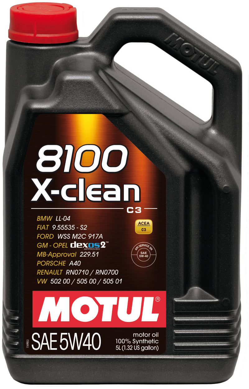 Motul 8100 X-clean 5w40 Case 4x5 Liter