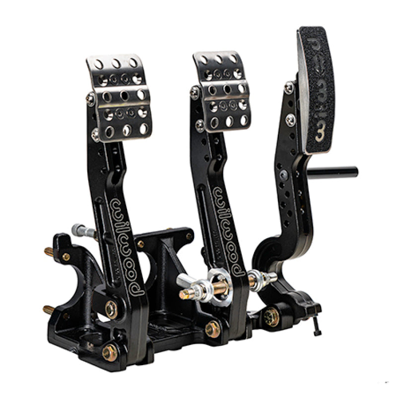 Wilwood Floor Mount Tru-Bar Brake, Clutch and Throttle Pedal - Adjustable Ratio