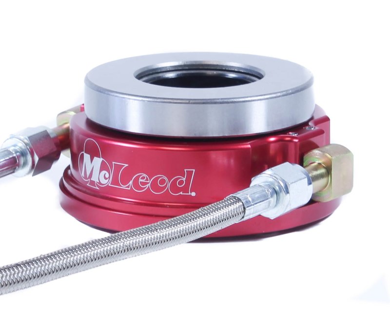 McLeod 1400 Series Hydraulic Throwout Bearing - Slip-on - 1.125 in ID - Braided Stainless Lines - Various Applications Tremec T56