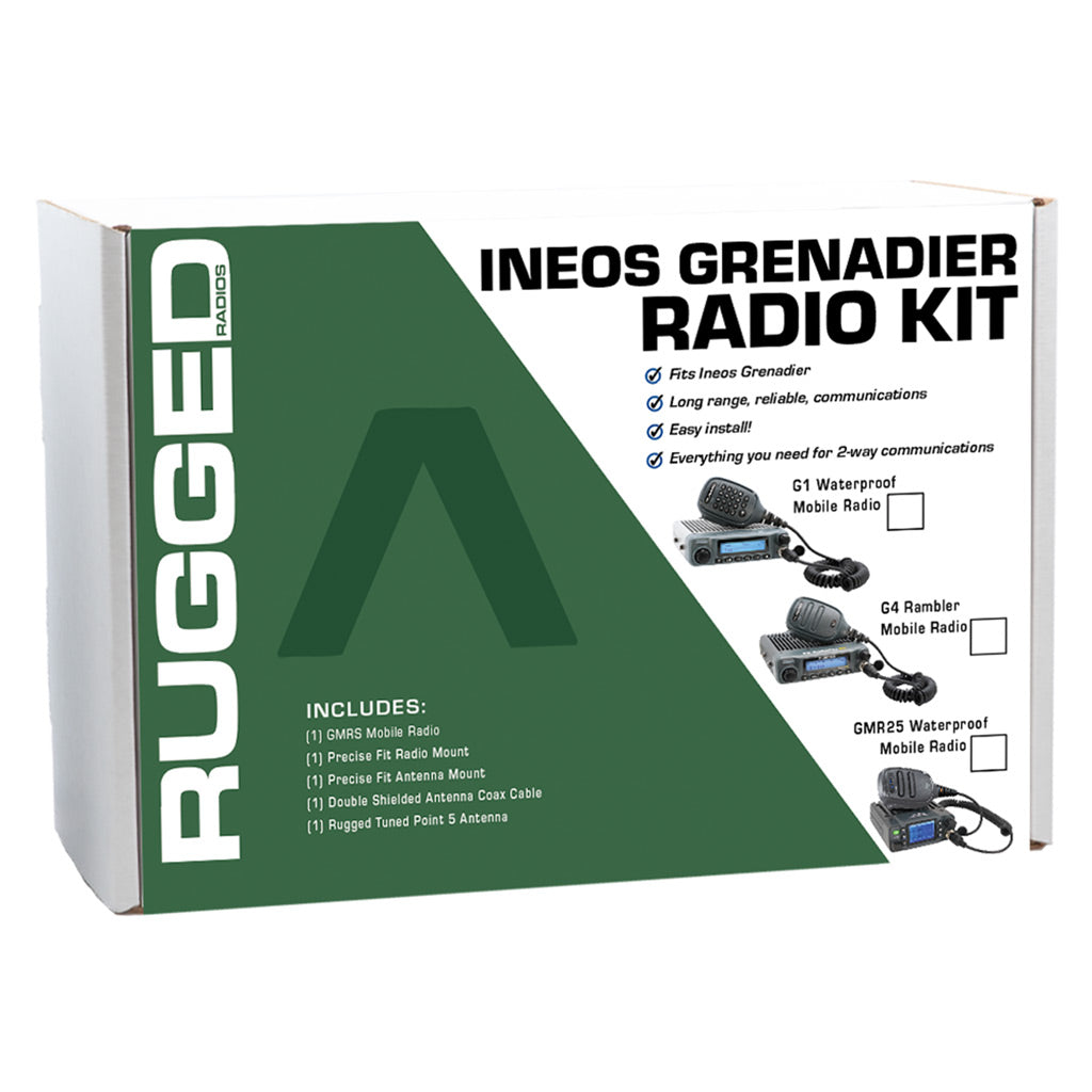 Rugged Radios INEOS Grenadier Two-Way GMRS Mobile Radio Kit - GMR25 Waterproof GREN-GMR25