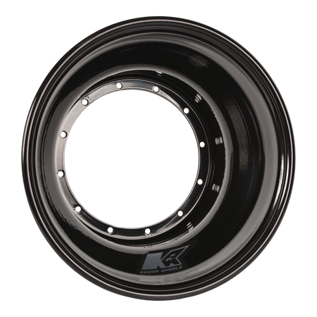 Keizer Aluminum Wheel Shell - Inner / Outer - 10 x 3.00 in - Black