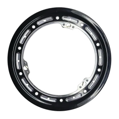 Keizer Quick Turn / Bolt-On 3 Tab Aluminum Beadlock Ring - Black - Keizer 10 in Wheels