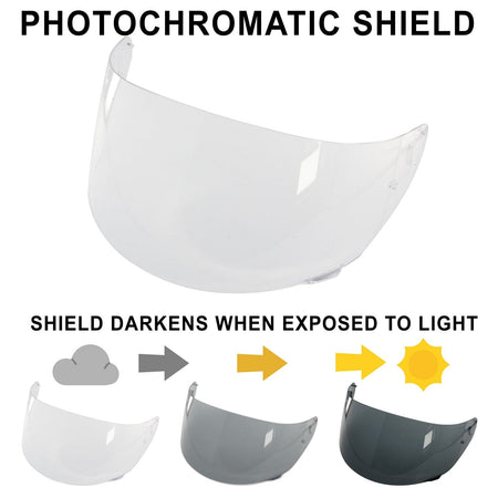 MRC Helmet Replacement Face Shields - Transition (Clear) MRC-SHIELD-PCM