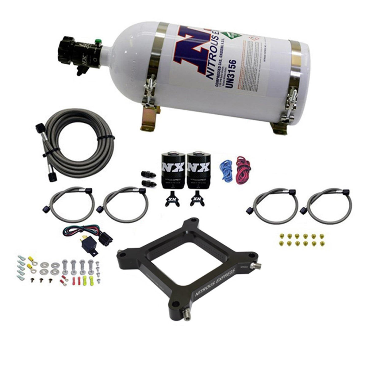Nitrous Express Gemini Stage-6 Nitrous Kit w/10lb Bottle - 4150