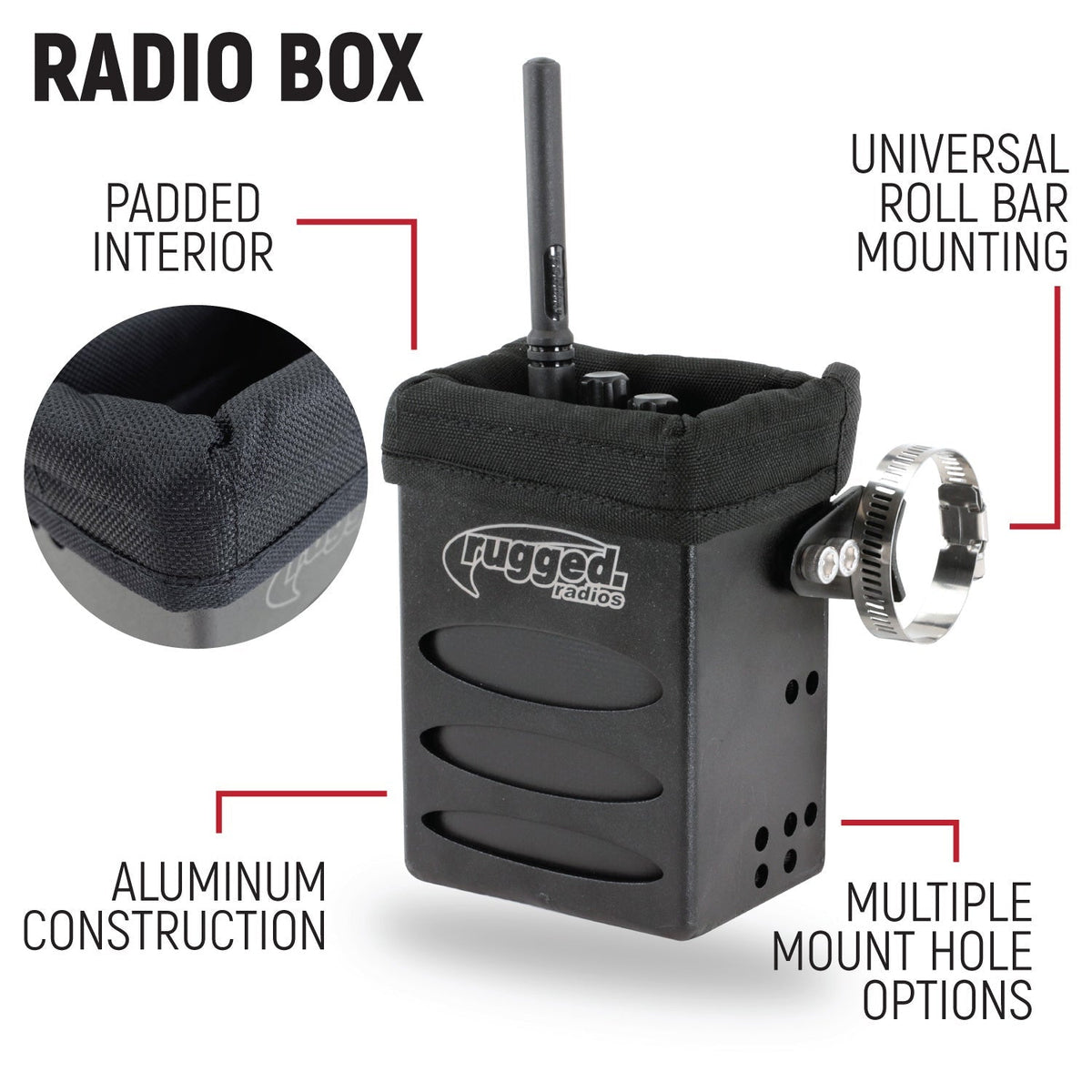 Rugged Radios Wired Driver Only Communication Kit /w R1 Radio Kit /w Helmet Speakers SS-KIT-R1