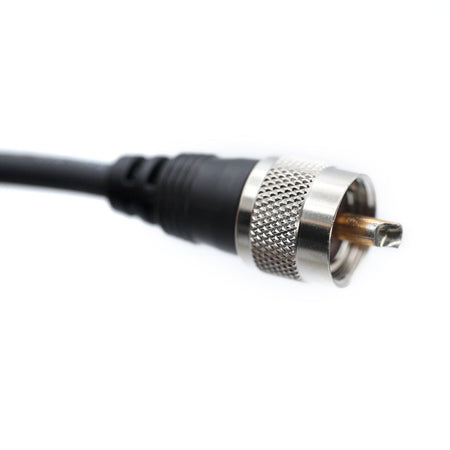 Rugged Radios 15 Ft Antenna Cable /w Removable Mini 3/8 NMO Bulkhead Mount NMO-MINI-U-15
