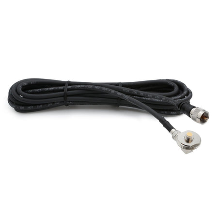 Rugged Radios 15 Ft Antenna Cable /w Removable Mini 3/8 NMO Bulkhead Mount NMO-MINI-U-15