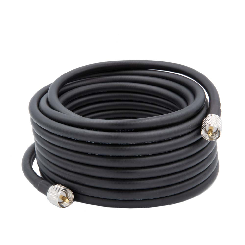 Rugged Radios HD Flag Pole Antenna Coax Cable for Base Camp and Base Stations - 25 Foot COAXHD-M2M-25