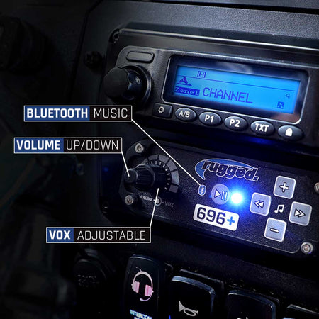 Rugged Radios 696 PLUS - Intercom /w Bluetooth Music RRP696