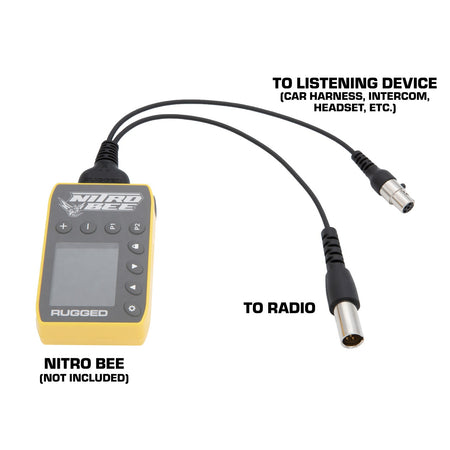 Rugged Radios Nitro Bee Xtreme Car Harness Adapter - 58 Inch CS-NITRO-ADPT-XL