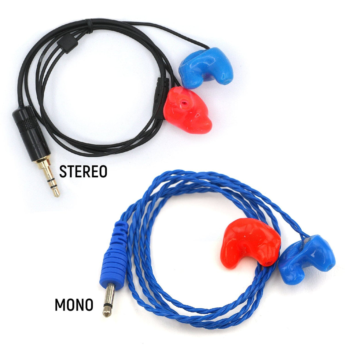 Rugged Radios Challenger Semi-Custom Molded Ear Bud Speakers /w 1/8  Plug - Stereo CHALLENGER-SEMI-STEREO