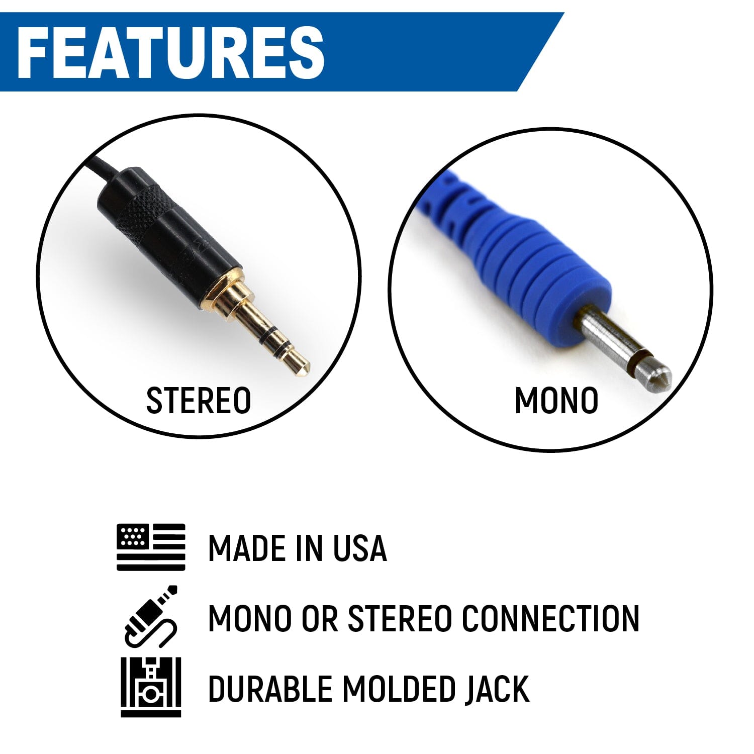 Rugged Radios Challenger Semi-Custom Molded Ear Bud Speakers /w 1/8  Plug - Stereo CHALLENGER-SEMI-STEREO