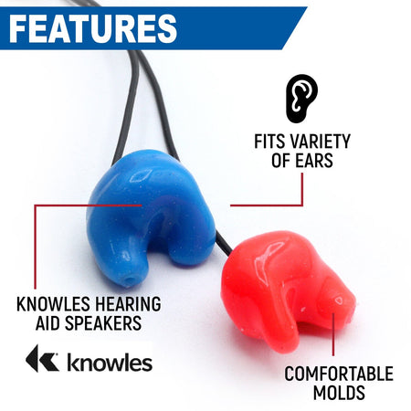 Rugged Radios Challenger Semi-Custom Molded Ear Bud Speakers /w 1/8  Plug - Stereo CHALLENGER-SEMI-STEREO