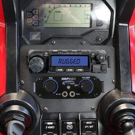 Rugged Radios Honda Talon Mount for Radio Intercom and Switches - M1 / G1 / G4 / RM45 / RM60 / GMR45 Radio + Switch Holes MT-TALON-RM-SW