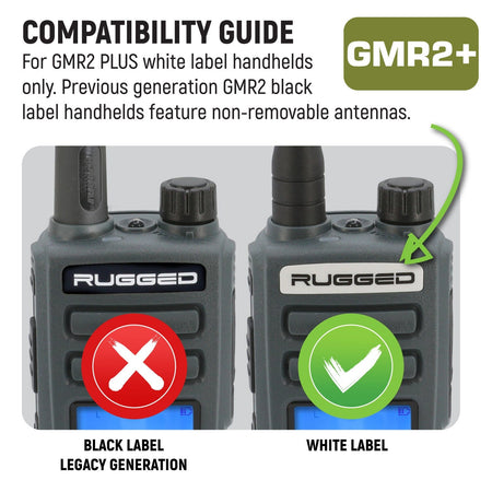 Rugged Radios Long Range Antenna for GMR2 PLUS GMR5 GMR5-X GMRS-SMA-M