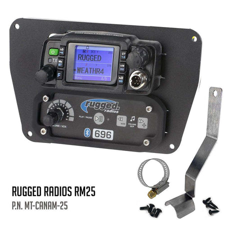 Rugged Radios Can-Am Commander Intercom and Radio Mount - Rugged M1/G1/G4/RM45/RM60/GMR45 MT-CANAM-RM