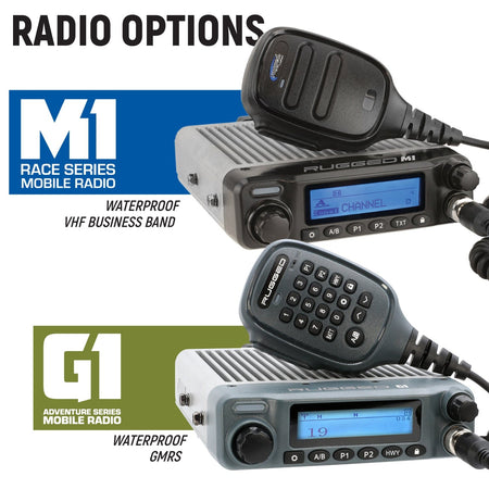 Rugged Radios Polaris RZR RS1 Complete Communication Kit /w Bluetooth & 2-Way Radio - M1 VHF Business Band RS1-M1-HK