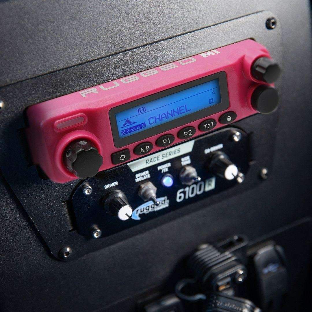 Rugged Radios Pink Rugged Radios M1 RACE SERIES Waterproof Mobile Radio Kit /w Antenna - Digital & Analog RK-M1-V-PINK