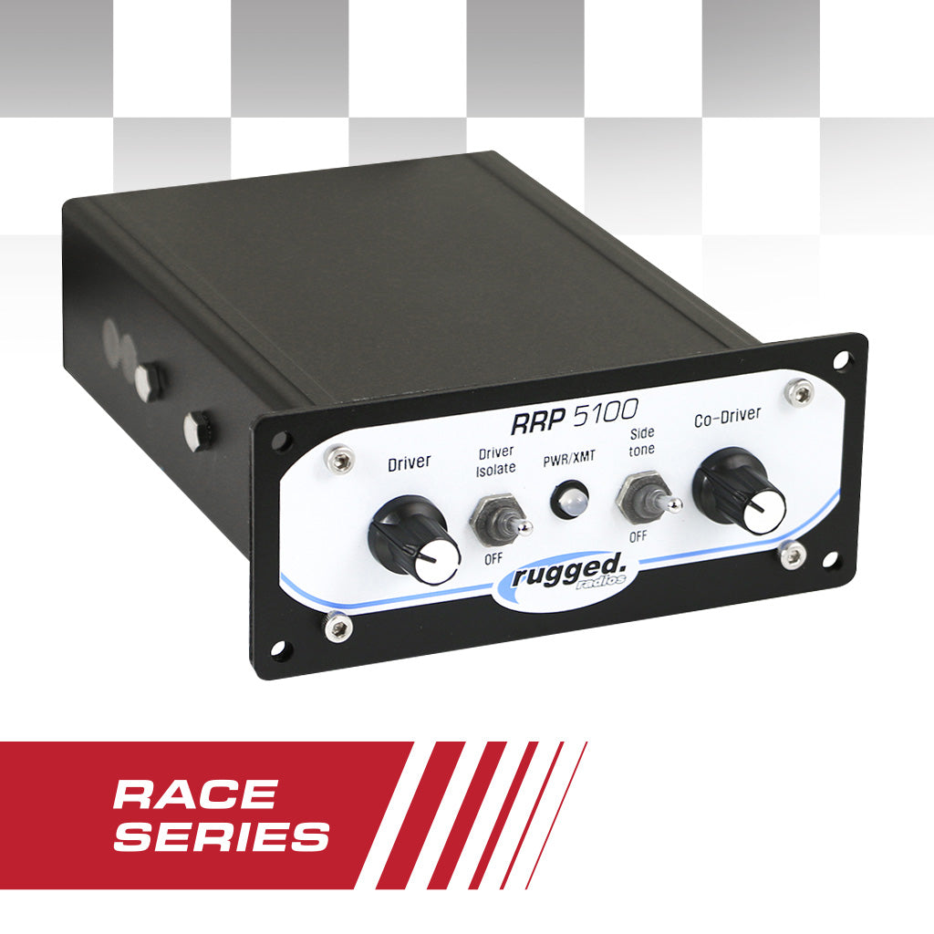 Rugged Radios RRP5100 PRO - Race Series Panel Mount Intercom /w DSP Chips RRP5100-DSP