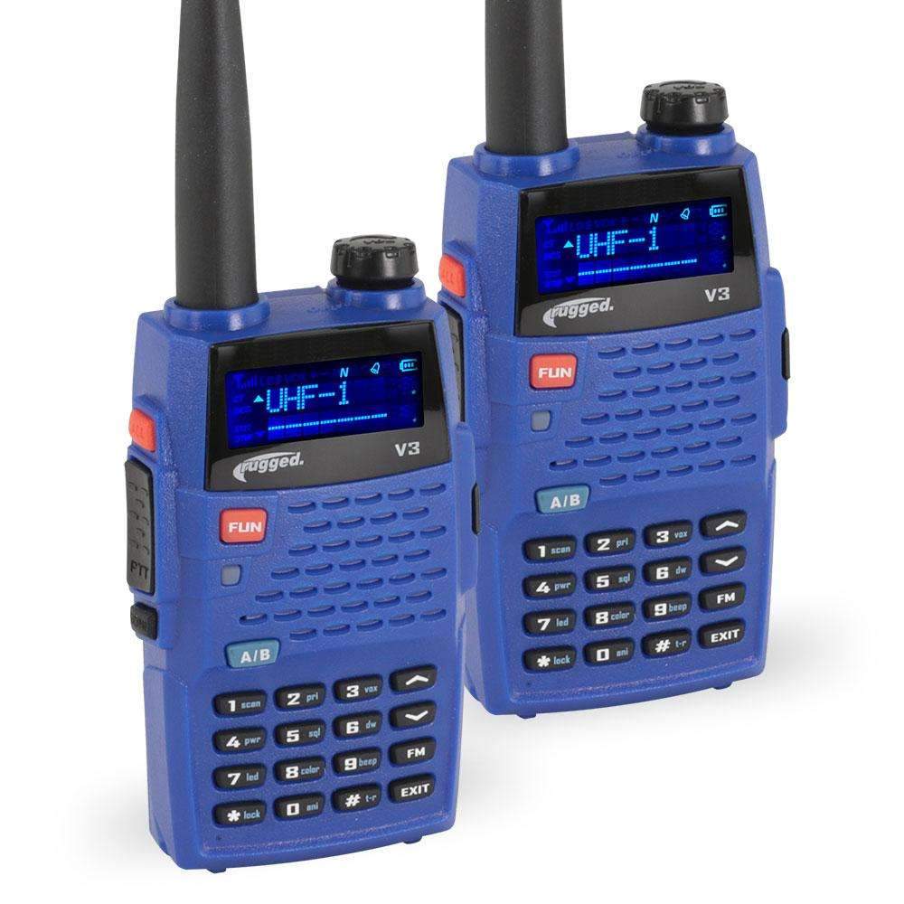 Rugged Radios V3 READY PACK - Rugged Radios V3 - Business Band Two Way Handheld Radios - Analog Only V3-READY-PACK